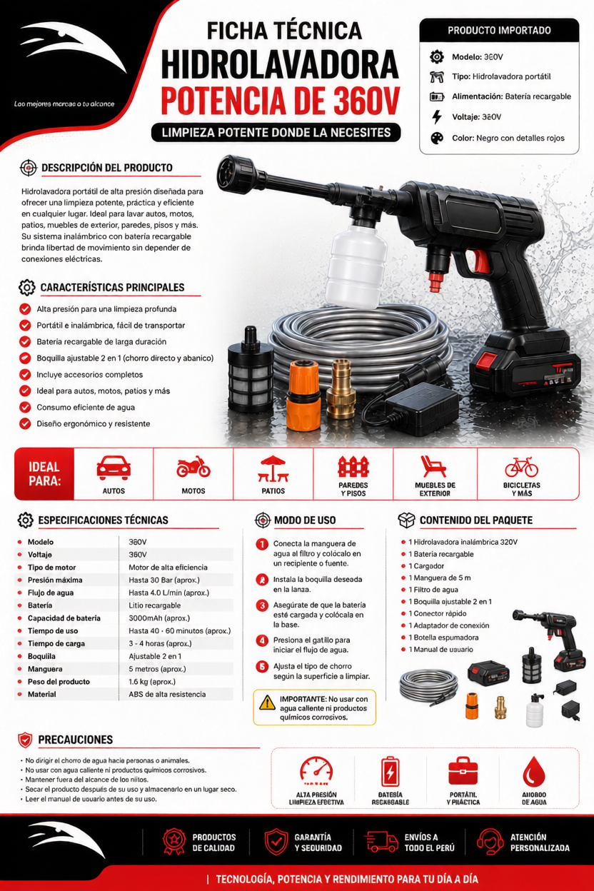 Hidrolavadora TurboPower 360V